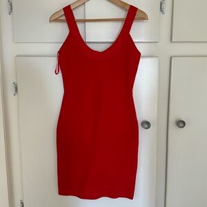 BCBGMaxAzria Casper red bodycon dress